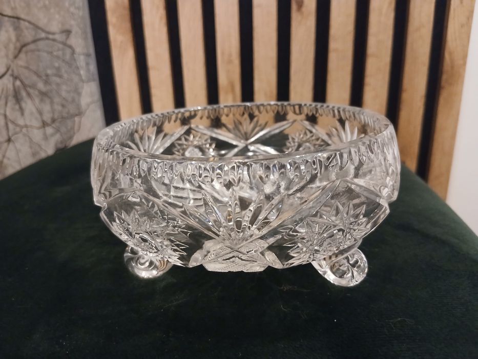 Kryształowy wazon misa