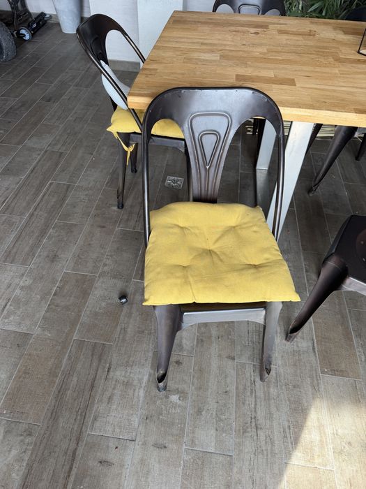 Krzesla stalowe loftowe noweczesne loft 8 sztuk