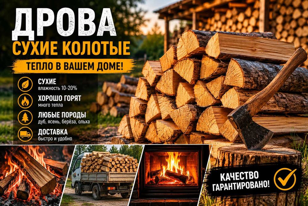 Дрова дубовые с доставкой