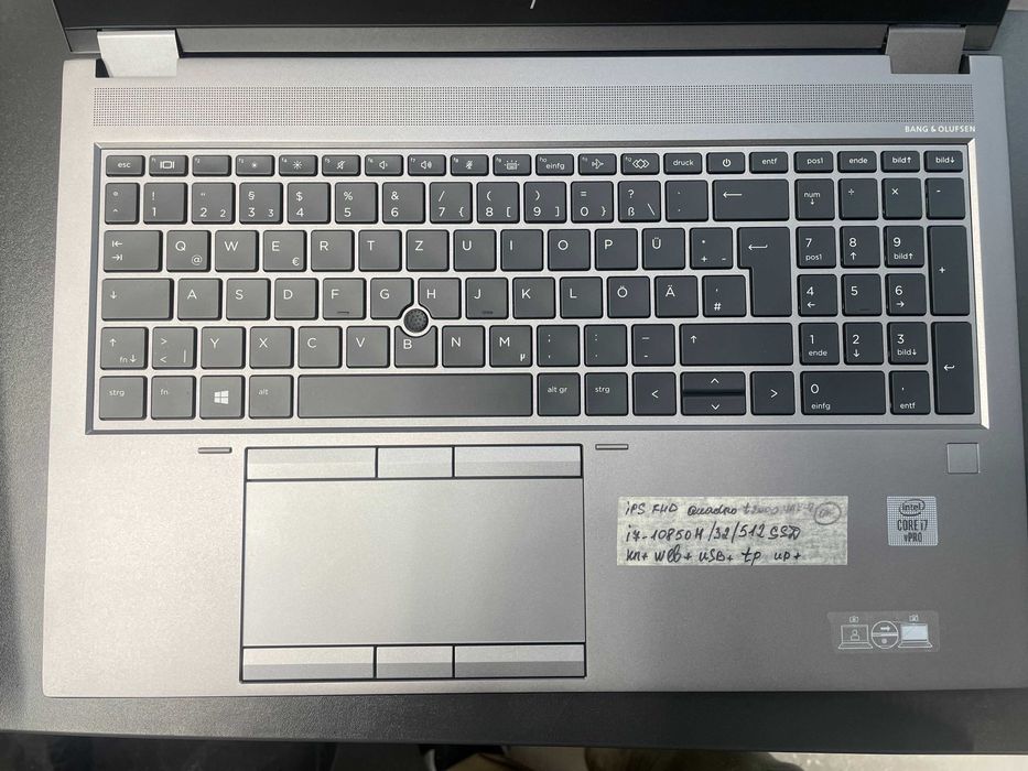 HP ZBook Fury 15 G7 (i7-10850H\32Gb-DDR4\512Gb-SSD\Quadro T2000(4Gb)