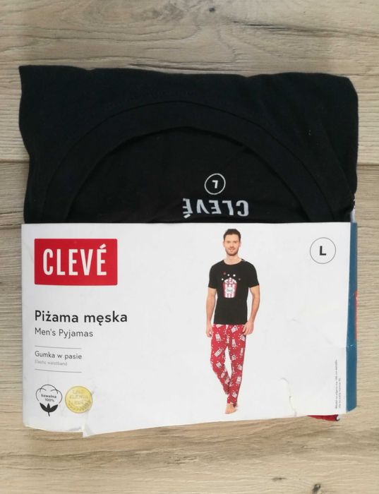 Nowa męska piżama dwuczęściowa L
