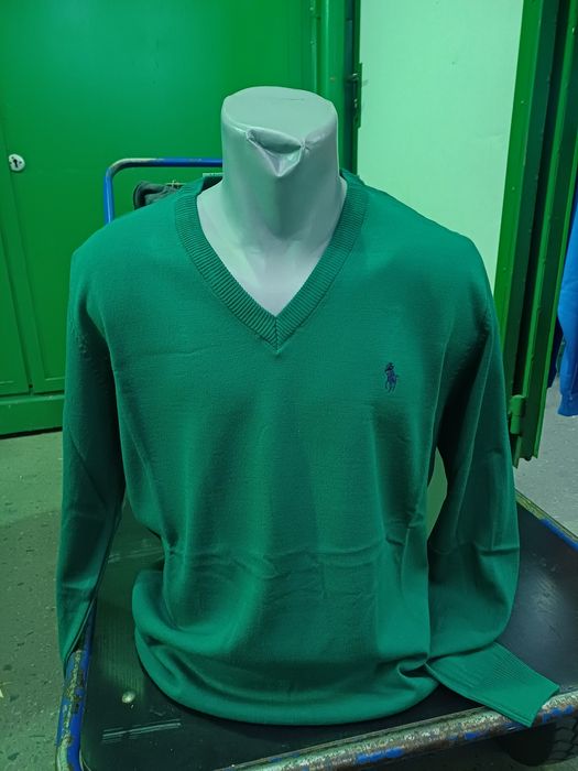 Sweter męski zielony XL