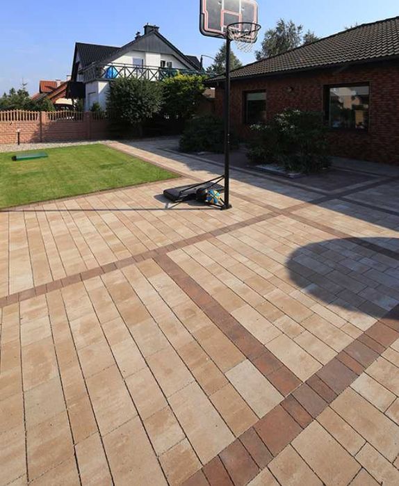 Kostka brukowa IDEO melanż kolorów LATTE Nerino, Hawai, Masala, Onyx