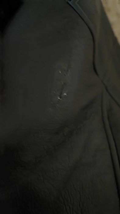 Зимняя дублёнка авиатор на меху