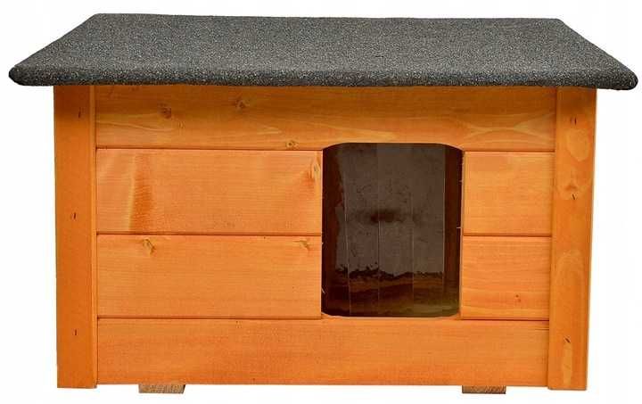 NOWA Buda Dla Psa Kota Ocieplona Drewniana 59x49x34 cm Okazja