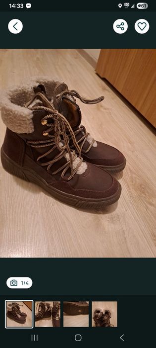 2 pary botki damskie- rozmiar 41