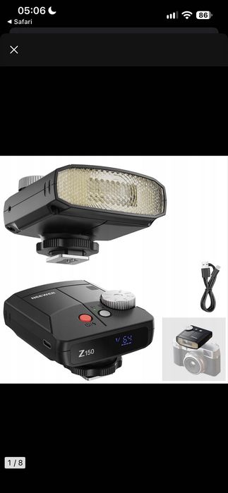 NEEWER Z150 lampa błyskowa GN15 20W S1 S2 ręczna czarna