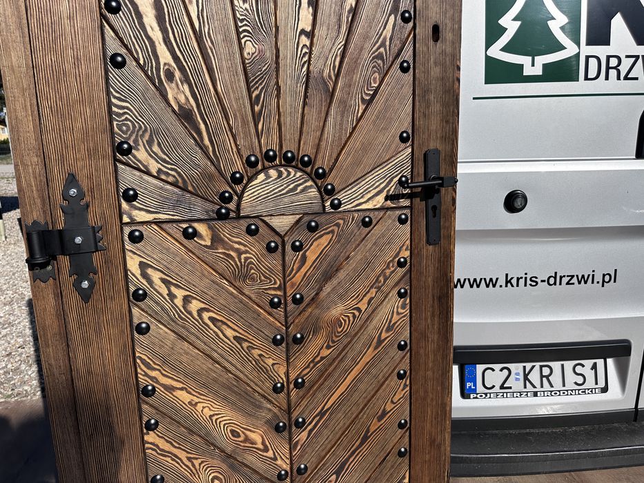 Drzwi zewnętrzne drewniane OD RĘKI GÓRALSKIE Cała Polska Na Wymiar