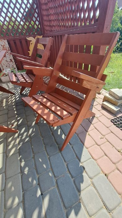 Zestaw ogrodowy stół, 6 krzeseł + ławka