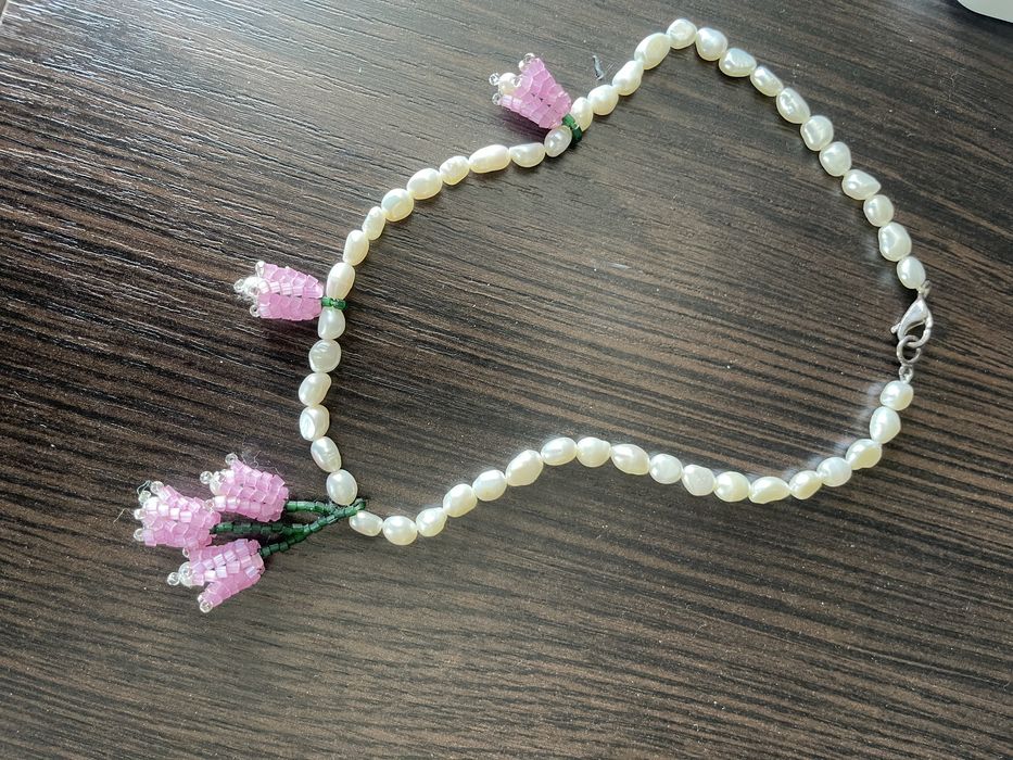Кольє з перлами Necklace Pink Bouquet  archiveplace
