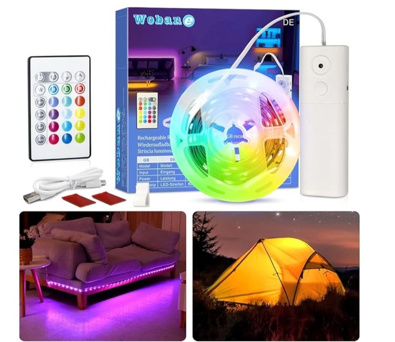 Taśma LED 2m z pilotem