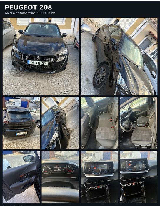 PEUGEOT 208 1.5 BlueHDi DIESEL | 2022/ 61 mil km