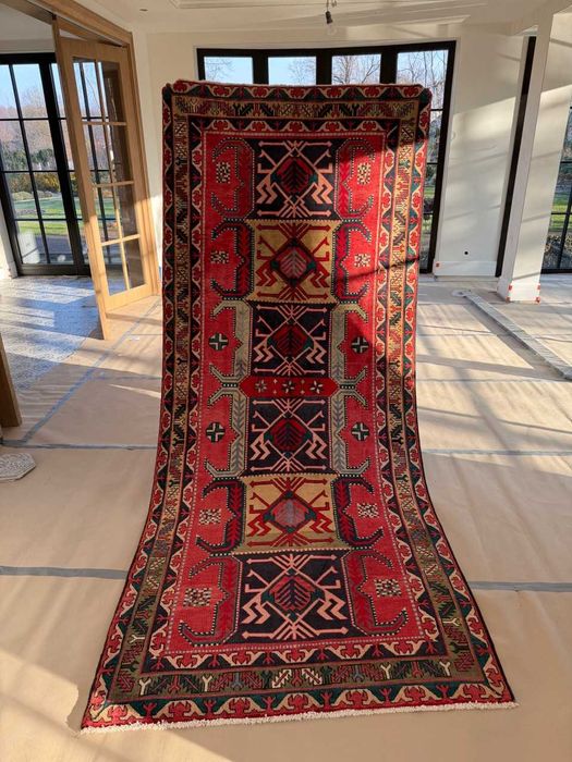 Nowy Chodnik Dywan Perski Iran Hamadan / Kazak 325x140 gal. 11 tyś
