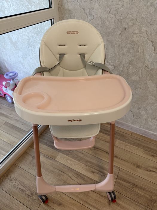Стілець Peg Perego Prima Pappa Follow Me Mon Amour (рожеве золото)