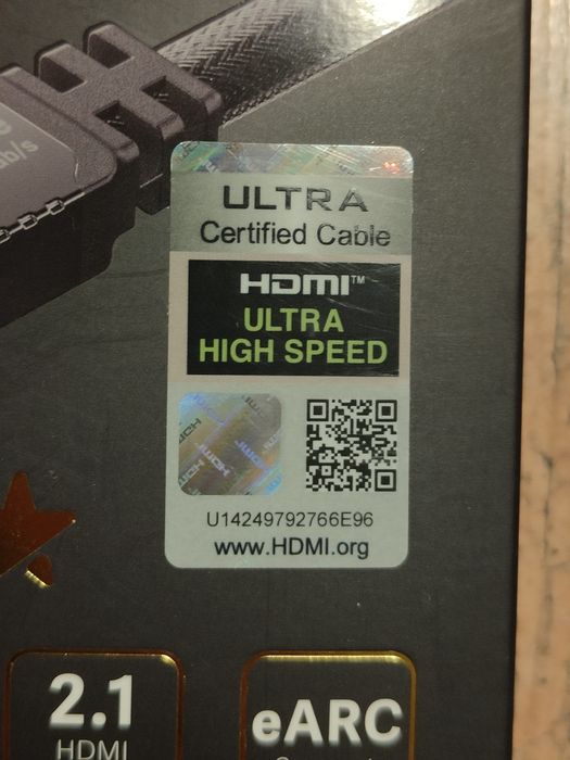 Certyfikowany kabel HDMI 2.1 8K 2m