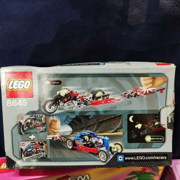 Lego 8645 RaceLego 8645 Racers muscle slammer bike completo
