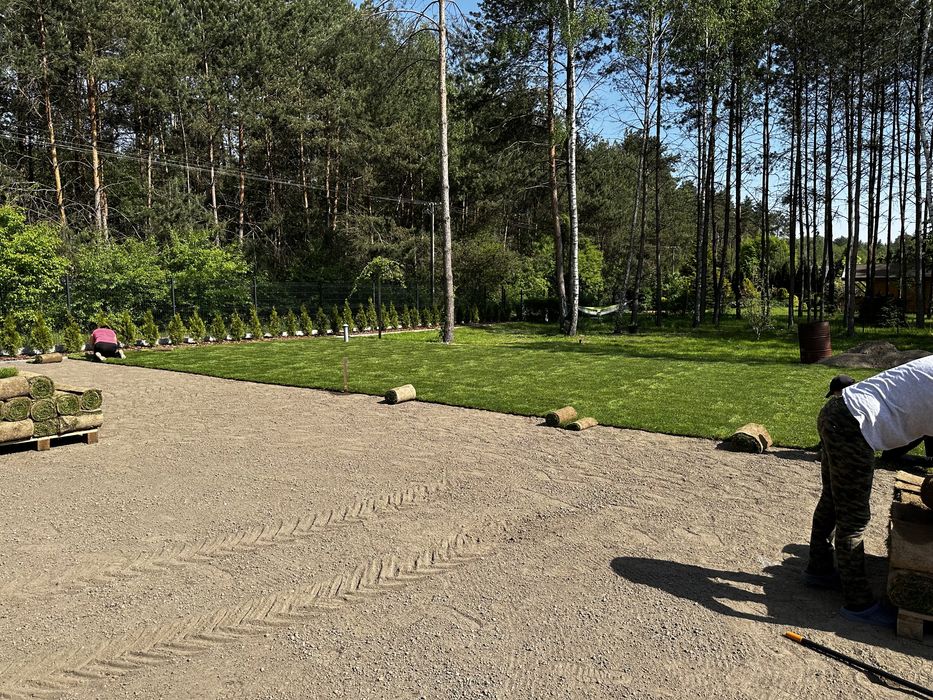 Trawa z rolki - nawodnienie ogrodu - trawnik rolowany