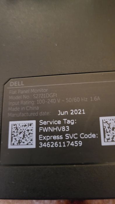 Monitor Dell 2K 27 cali