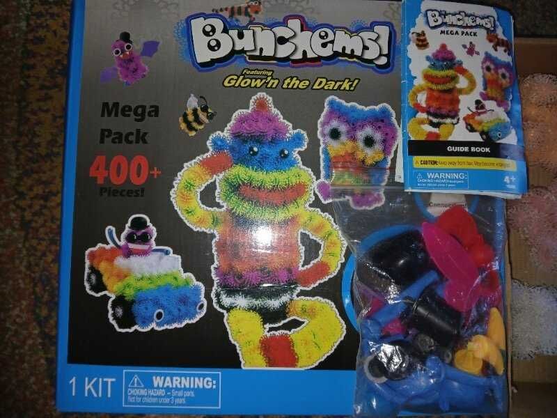 Конструктор, детский, липучка, ежик, Bunchems 400 деталей, в отл.сост.