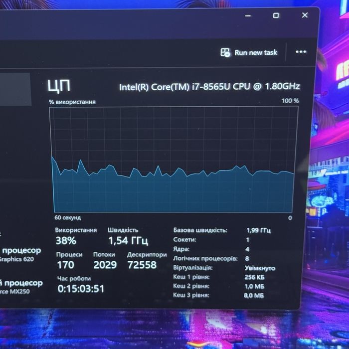 Ноутбук Dell 4k екран, Core i7, Nvidia 2Gb, Ssd 256Gb