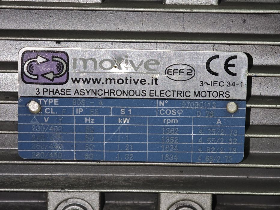 Silnik elektryczny 3-fazowy 1.1 kW