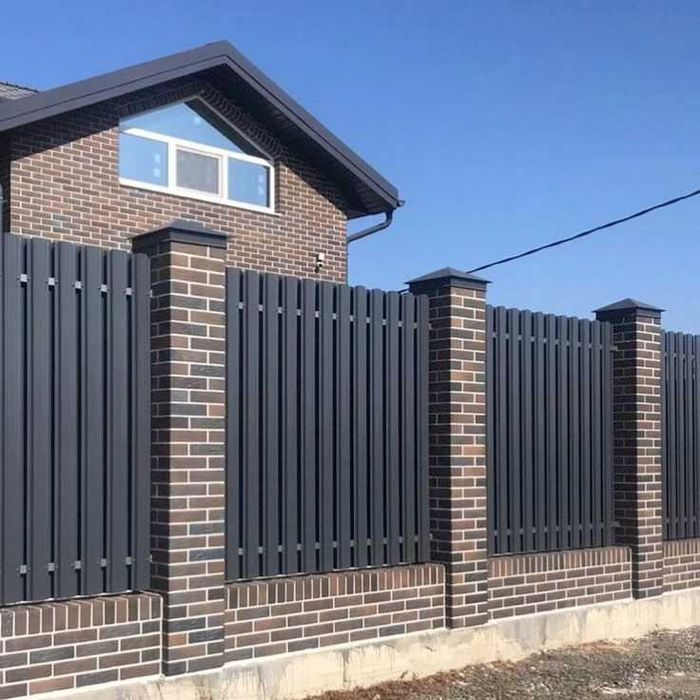 Профнастил , євроштахет для паркану від виробника