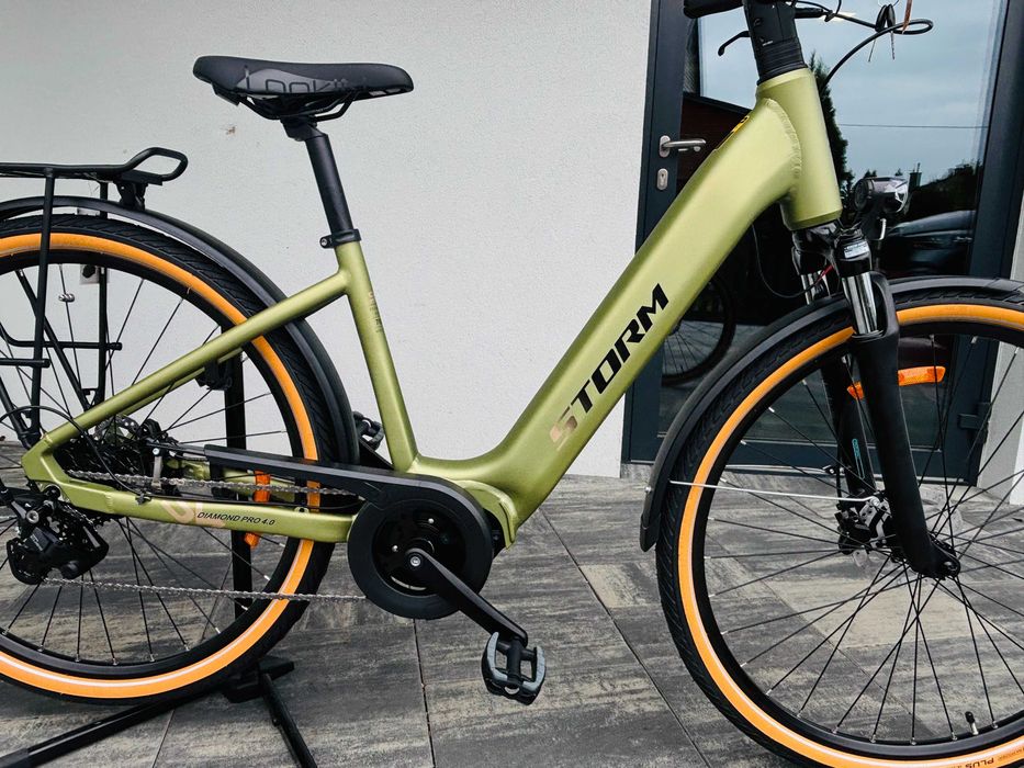 Rower elektryczny miejski Storm E-Diamond PRO 4.0 Lady 28” | Bafang | 504Wh | Shimano CUES