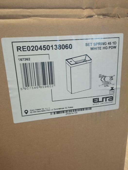 Szafka z umywalką NOWA