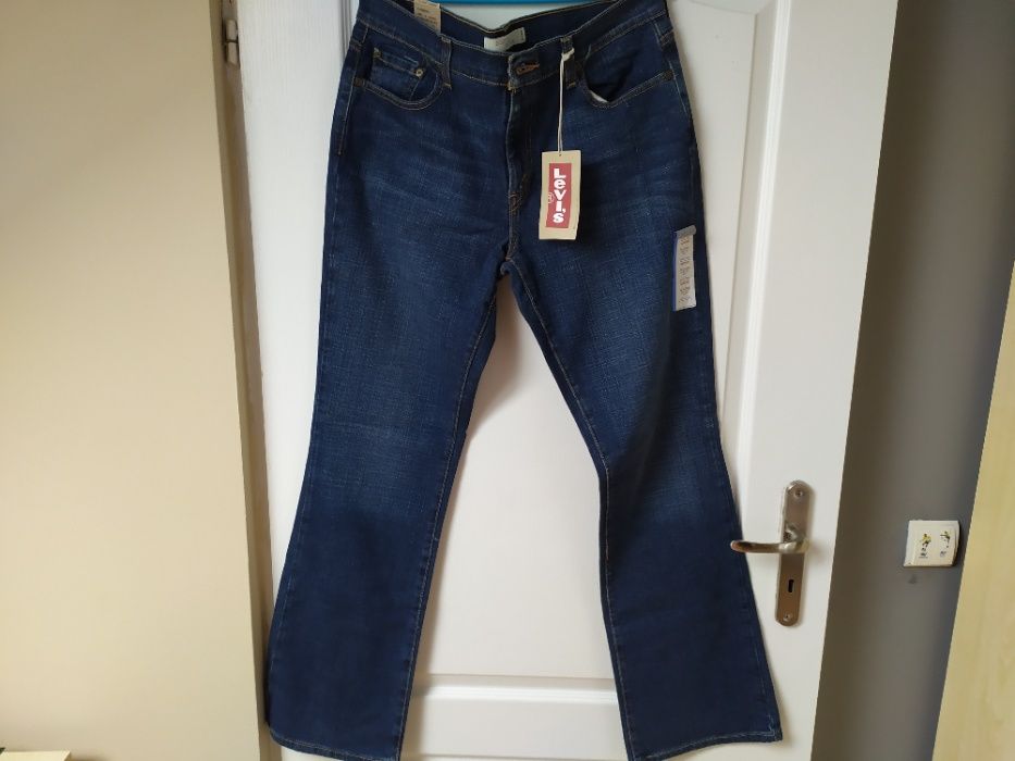 Jeansy damskie Levi's 515 granatowe roz 12L
