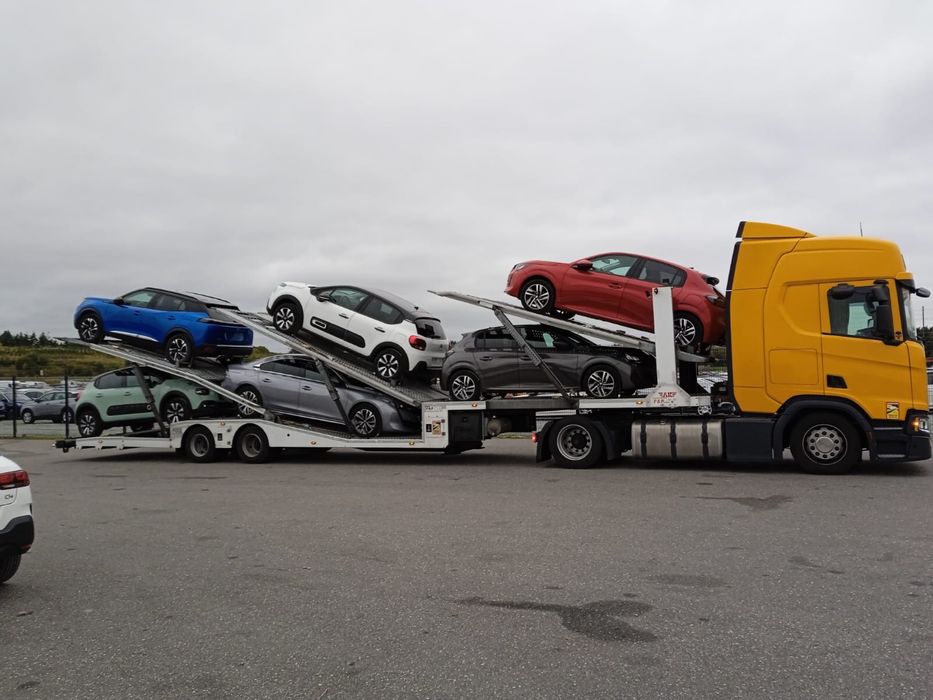 Transport samochodów i maszyn Francja - Polska