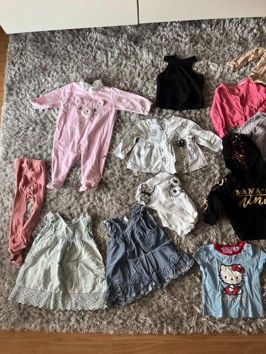 lote de roupa bebé 31 peças (62 + 68) menina