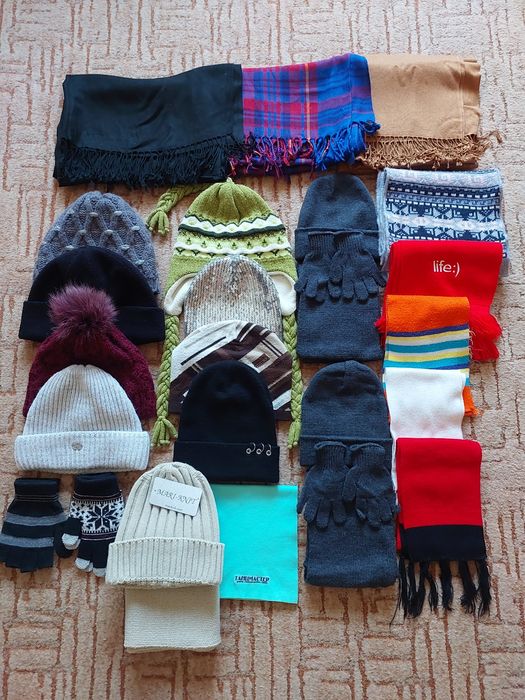 Шапки шарфы перчатки