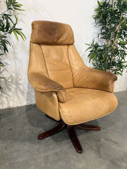 Piękny skórzany fotel bardzo wygodny super stan dowóz wysyłka