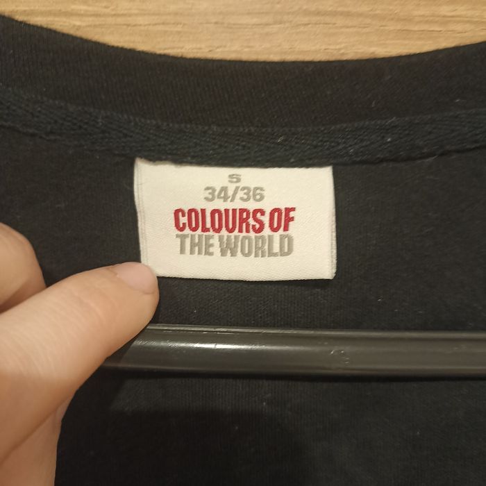 Czarna bawełniana bluzka z rękawem 3/4