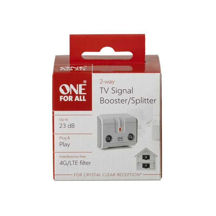 ONE FOR ALL wzmacniacz i rozdzielacz sygnału telewizyjnego 23dB nowy