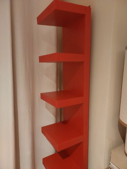 Estante lack vermelha