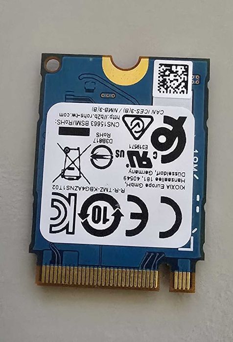 Dysk SSD Kioxia KBG40ZNS256G PCI-E 4.0 M.2 2230 NVMe