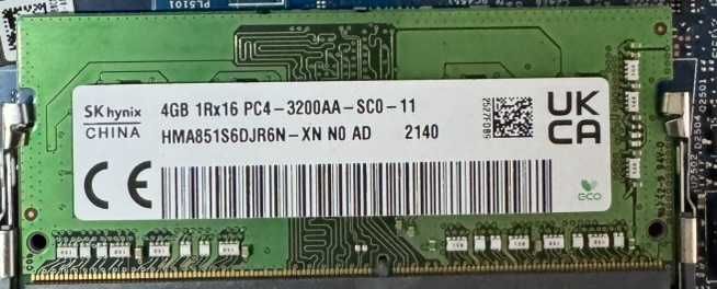 RAM SK Hynix 8gb (2x4gb) SoDimm DDR4 3200MHz