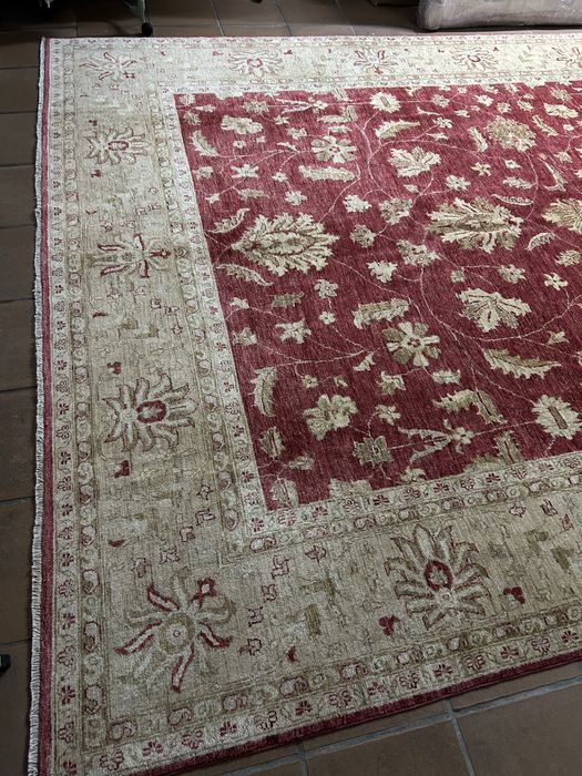 Tapete oriental Ziegler,XXL,NOVO,original pura lã feito à mao,375x265