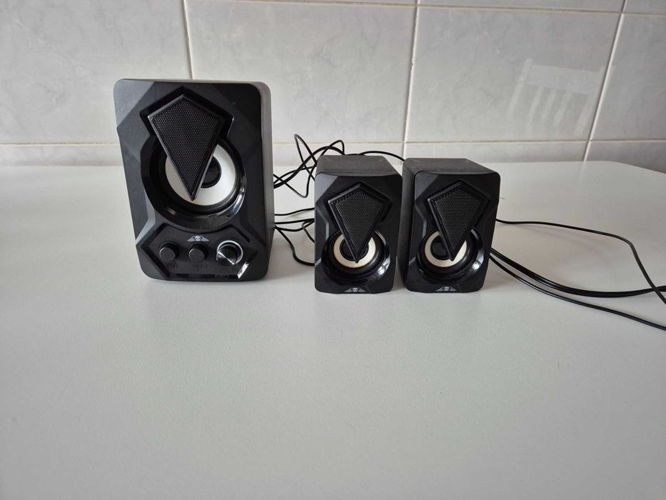 Colunas No Fear 2.1 com Subwoofer