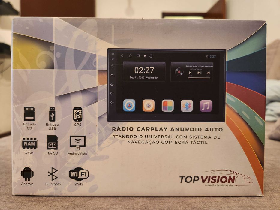 Rádio Carplay Android Auto