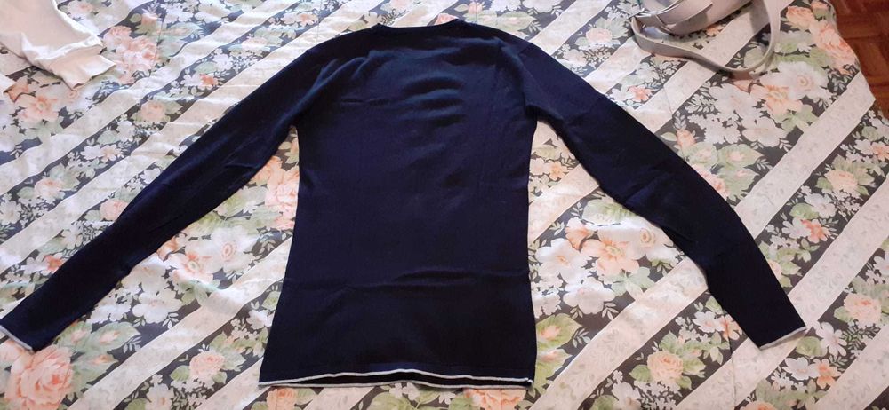 Camisola fina Slim Fit Preto- Massimo dutti