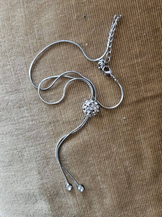 Naszyjnik żmijka z kulką