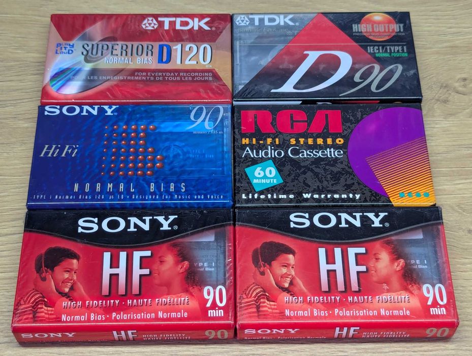 Аудіокасеты аудио кассеты лот 6 штук SONY, TDK, RCA