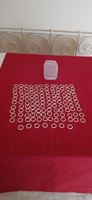 Argolas de plástico para crochet, novas