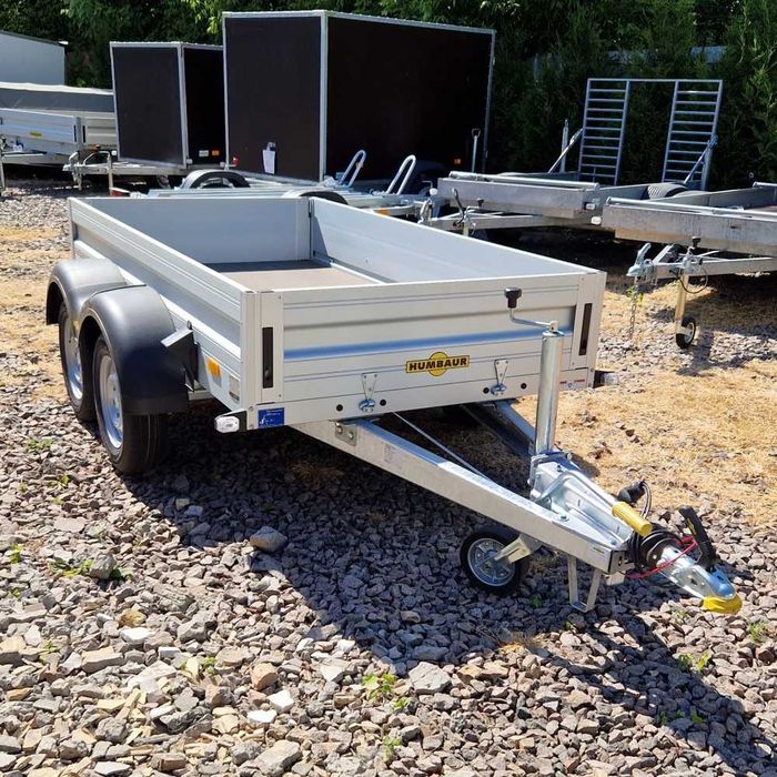 Німецький алюмінієвий двовісний причеп Humbaur 2500*1300 на 2т. з ПДВ