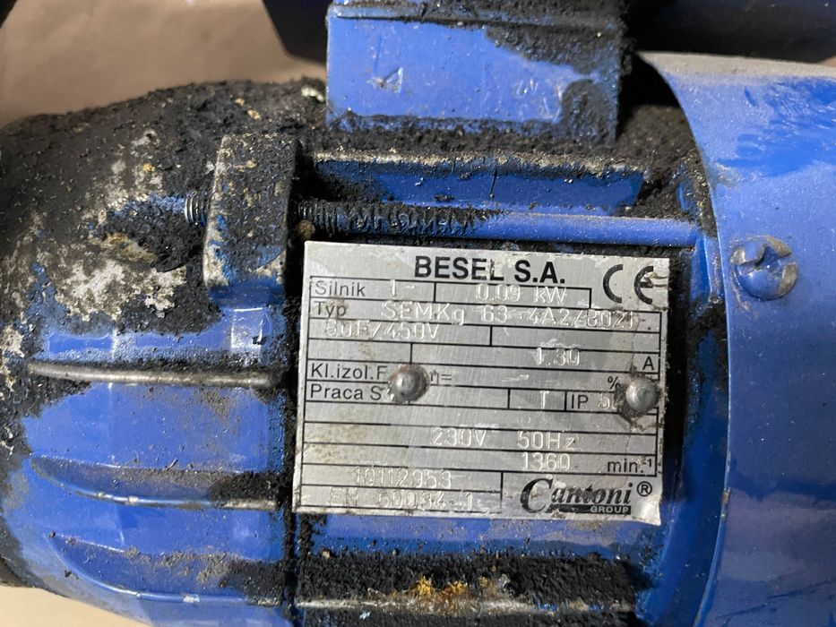 Silnik z przekładnią do pieca CO 0,09kW Elektromet