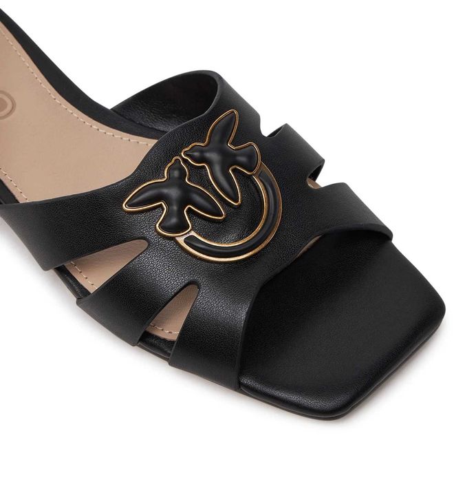 PINKO luksusowe damskie klapki skórzane NOWOŚĆ