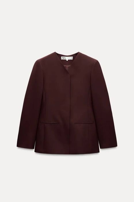 Жакет Zara трендовий колір бургундія