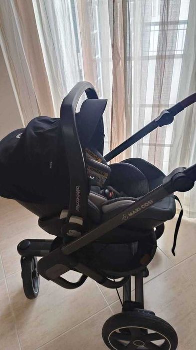 Conj.completo | Carrinho Maxi-Cosi Nova 3W + Ovo Bébé Confort Marble + Base Isofix – Conjunto Completo